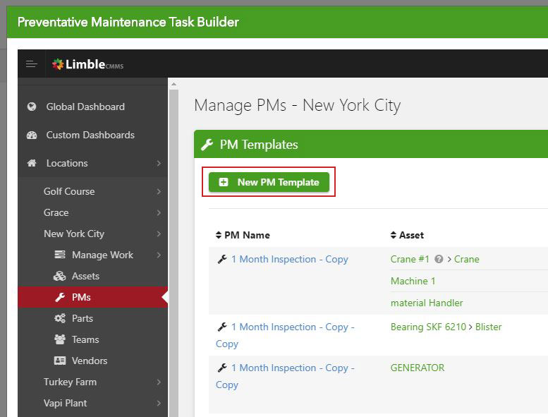 Managing PM checklists with Limble