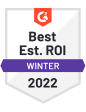 G2 - Best Est. ROI 2021