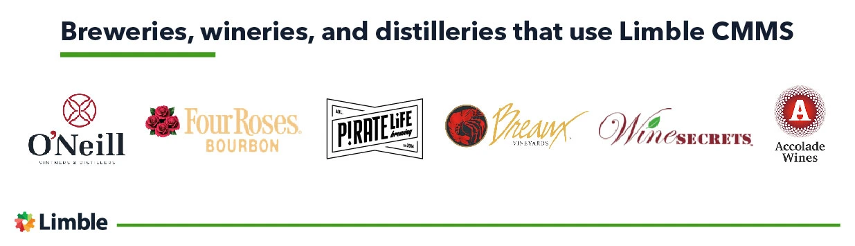 Breweries, wineries, and distilleries that use Limble CMMS (1)
