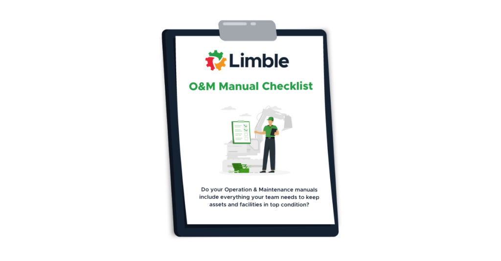 The cover of Limble's O&M Manual Checklist