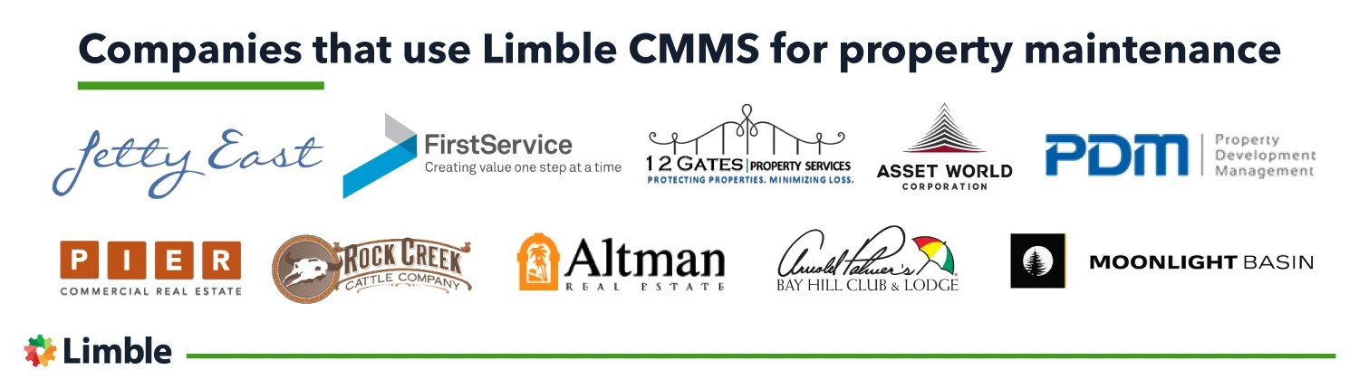 Companies that use Limble CMMS for property maintenance