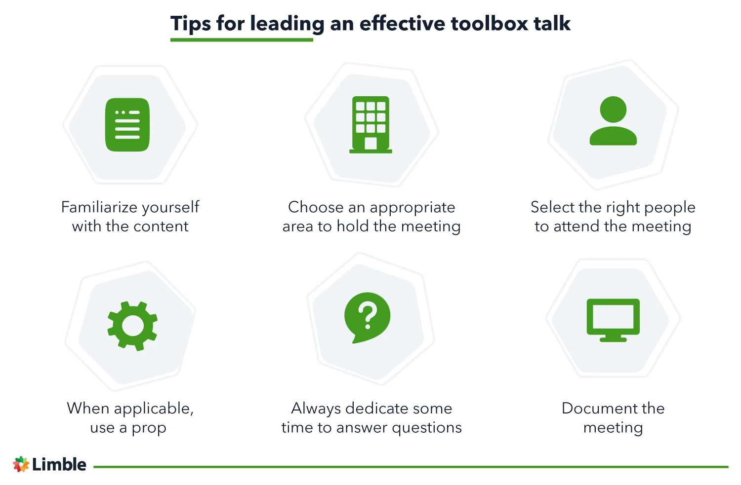 Tips for leading an effective toolbox talk